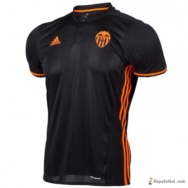 Camiseta Valencia Replica Segunda Ropa 2016/17 Negro